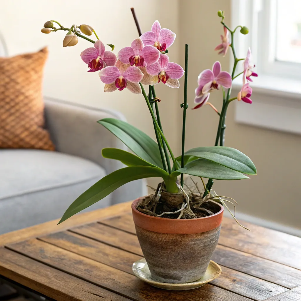 Beautiful Orchid in a pot